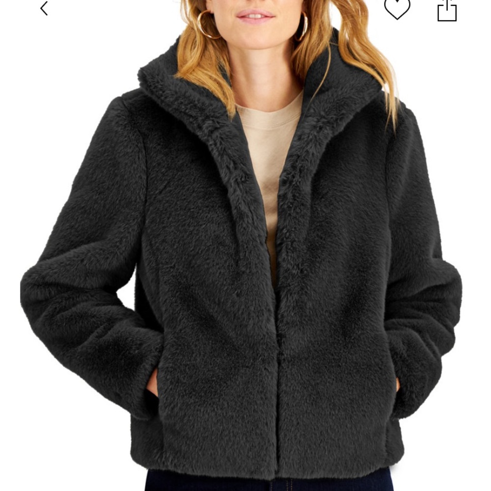Faux fur jacket